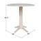 International Concepts Round 42 in Rd Dual Drop Leaf Pedestal Table, 42.3 inH, Unfinished, Ready to Finish, 42 in W, 42 in L K-42DPT-27B-6B-2 - alternate 8